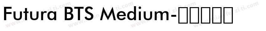 Futura BTS Medium字体转换